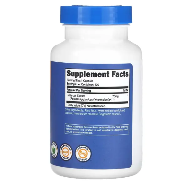 Nutricost Butterbur Extract 75mg Capsules